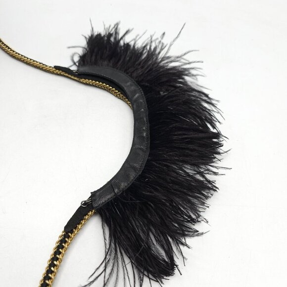 Stella and Dot Harper Feather Statement Necklace With Rhinestone Embellishments - Picture 8 of 9